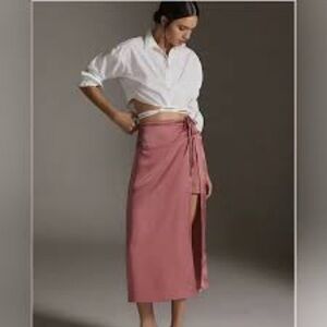 FINAL PRICE Anthropologie Asymmetrical Burgundy Skirt